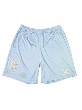 10/$25🦋 Warrior Baby Blue & White "Number 18" Basketball Shorts - Size XL